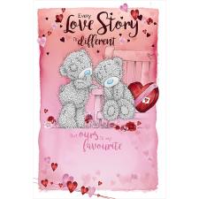 Tatty Teddy Sat On Bench Me to You Bear Valentine's Day Card Image Preview